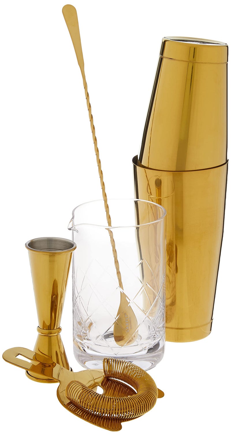 Barfly Essential Deluxe Mixing Cocktail Kit, Gold, Model: